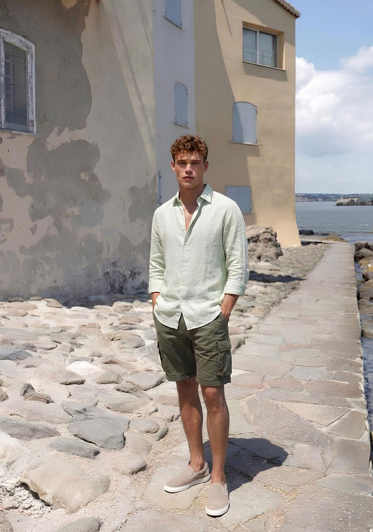 Camicia misto lino