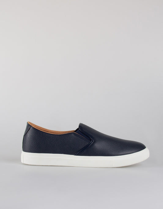 Leather effect slip-on