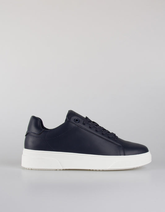 Faux leather sneakers