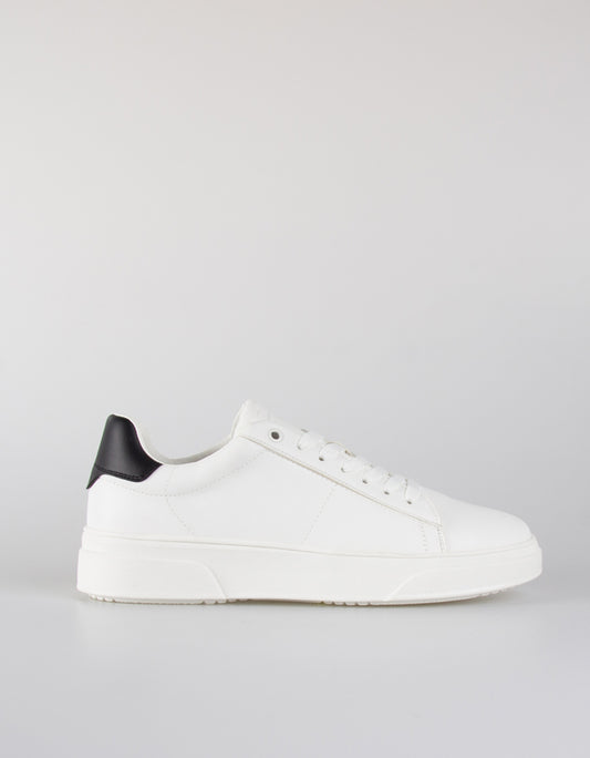 Faux leather sneakers