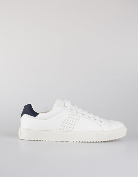 Faux leather sneakers