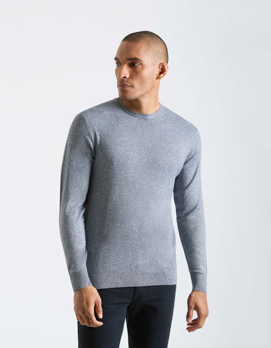 Viscose crew neck sweater