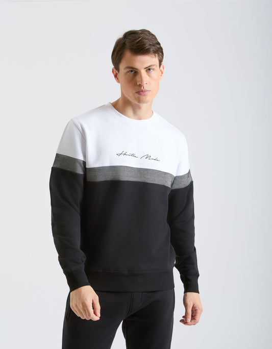 Colorblock Crew neck sweater