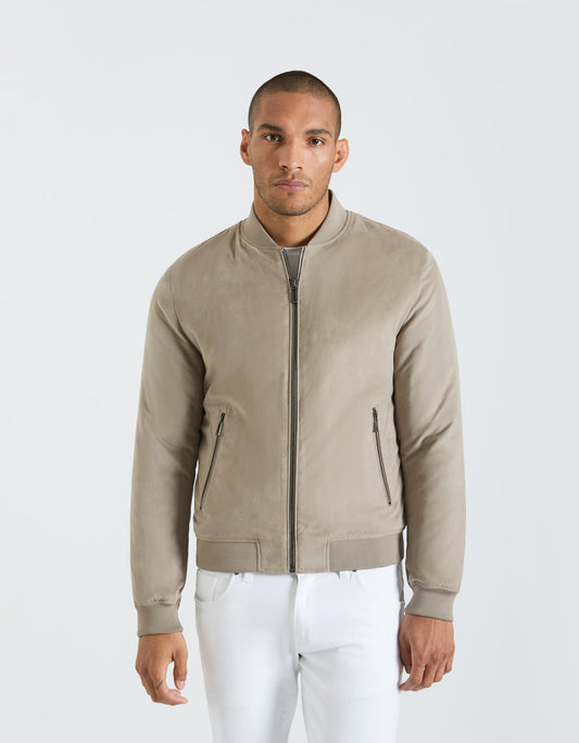 Bomber effetto camoscio