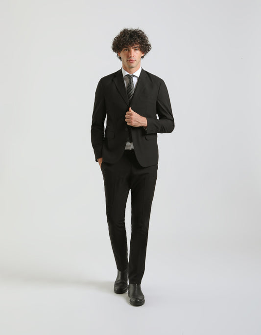Solid color suit
