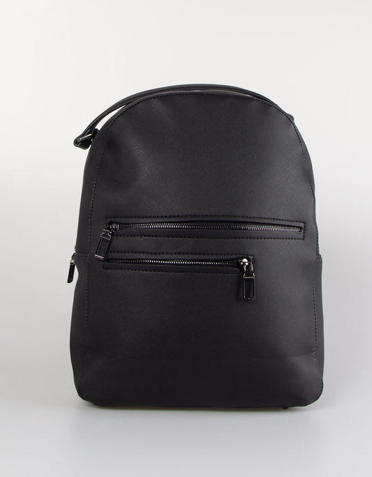 Faux leather backpack