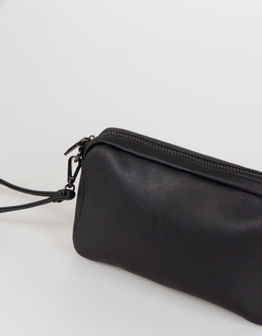 Faux leather handbag
