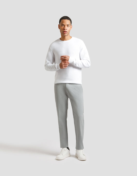 Pantaloni chino misto viscosa|Colore:Grigio
