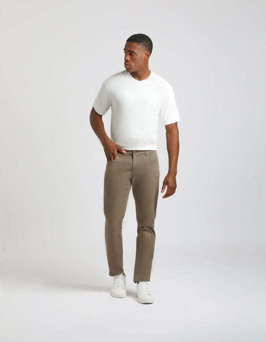 Five-pocket cotton trousers