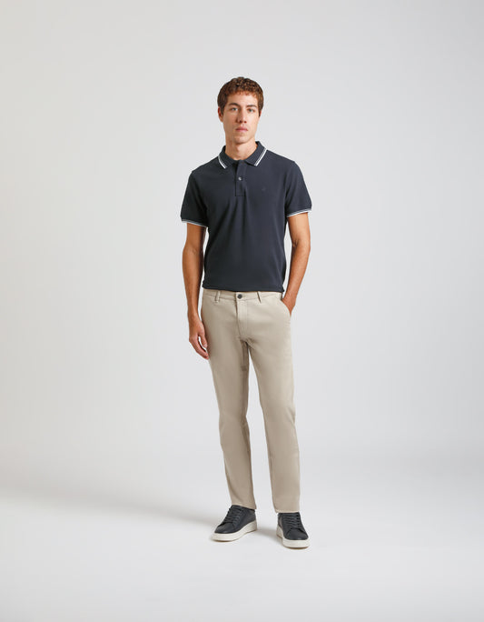 Pantaloni chino in cotone|Colore:Beige