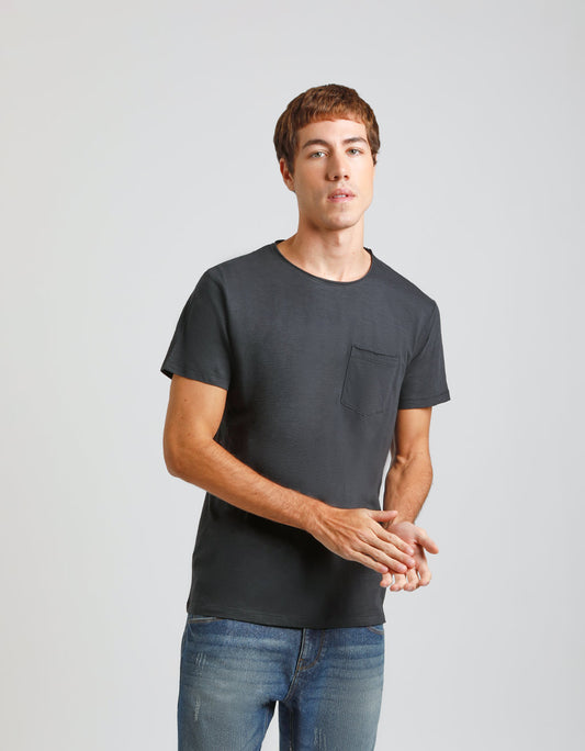 T-shirt con taschino|Colore:Blue