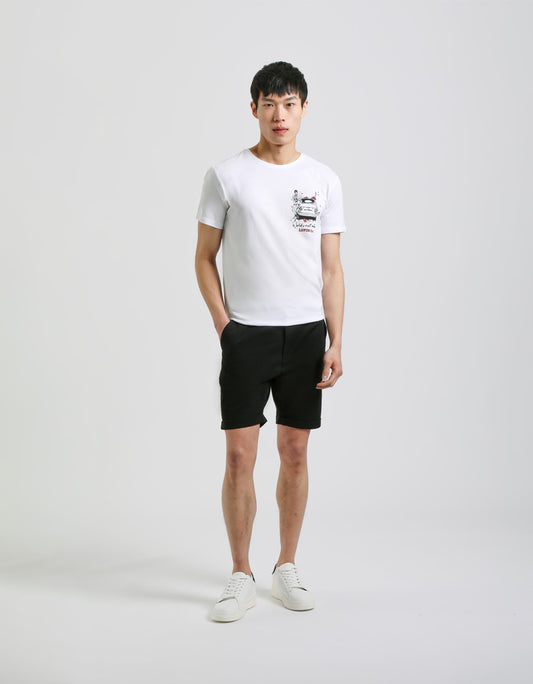 Cotton chino bermuda shorts