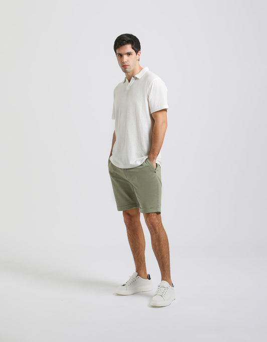 Cotton chino bermuda shorts
