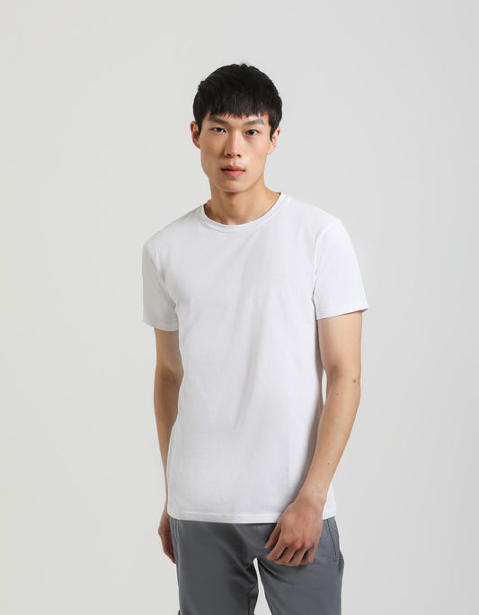 T-shirt elastica|Colore:Bianco