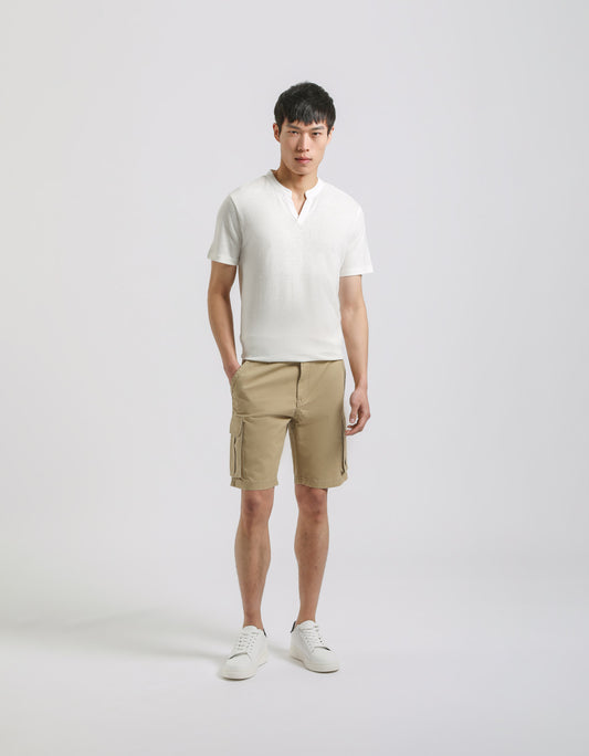 Bermuda cargo 100% cotone|Colore:Corda
