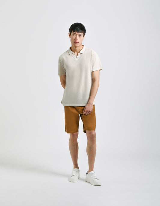 Bermuda chino 100% cotone|Colore:Cammello