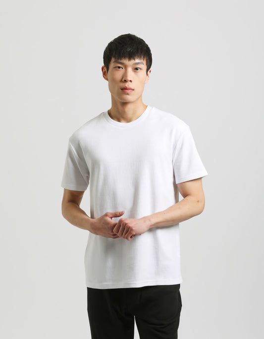T-shirt strutturata|Colore:Bianco