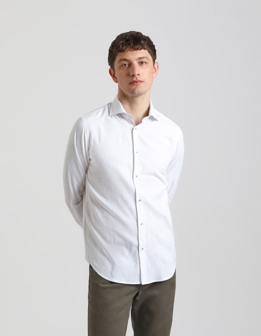 Camicia tinta unita 100% cotone