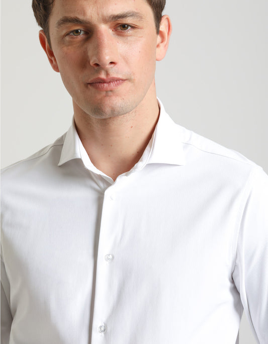 Basic shirt in stretch fabric