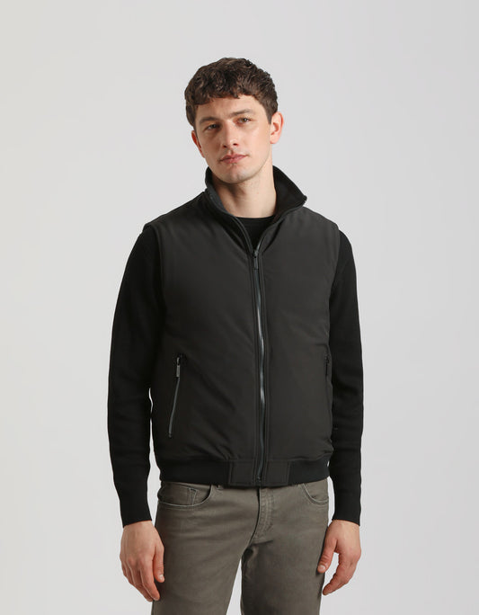 Mock neck sleeveless