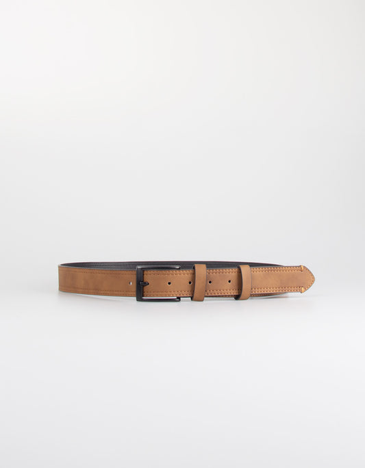 Faux leather belt