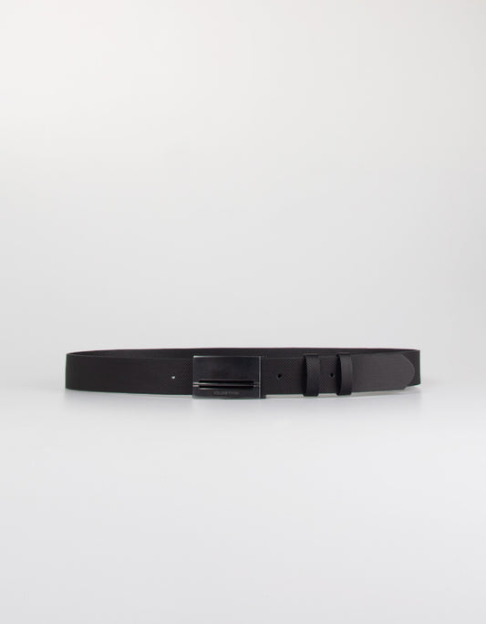 Textured faux suede belt