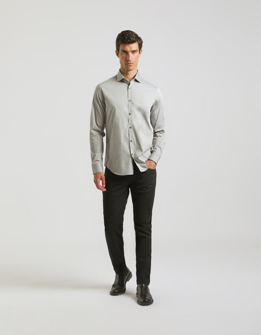 Five-pocket trousers patterned