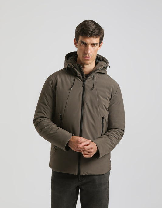 Padded jacket with hood