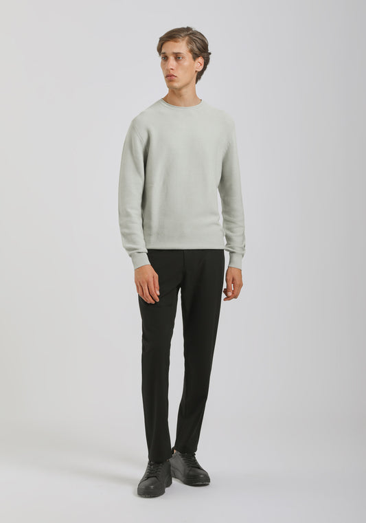 Pantaloni chino misto viscosa|Colore:Nero
