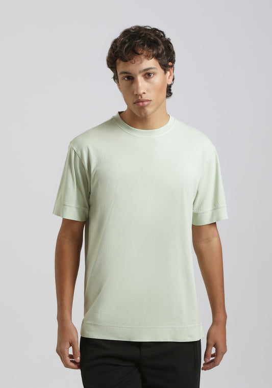 T-shirt strutturata 100% cotone|Colore:Verde