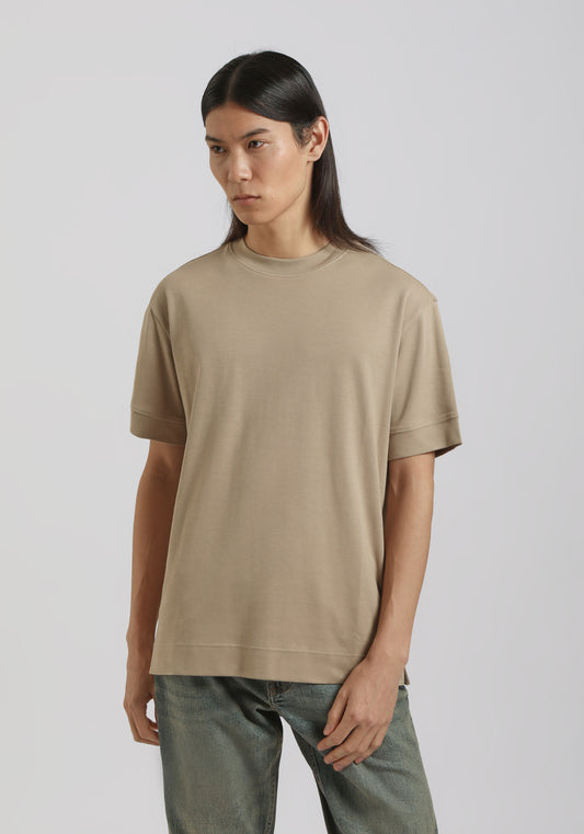 T-shirt over 100% cotone|Colore:Beige