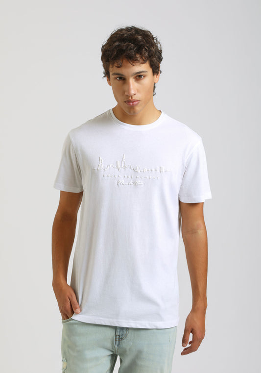 T-shirt con stampa|Colore:Bianco