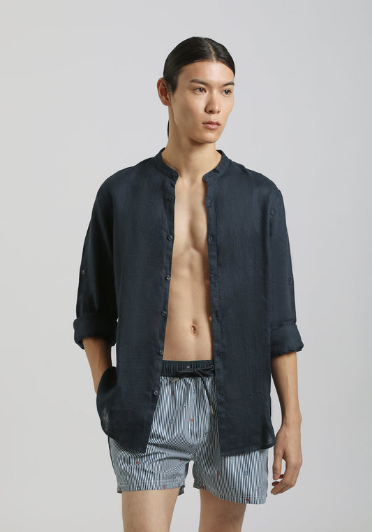 Costume a righe con fantasia|Colore:Blue