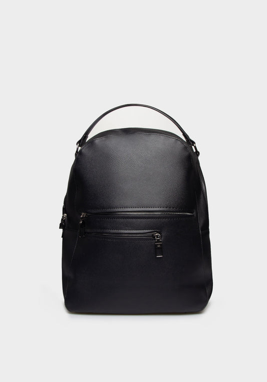 Zaino effetto pelle|Colore:Nero