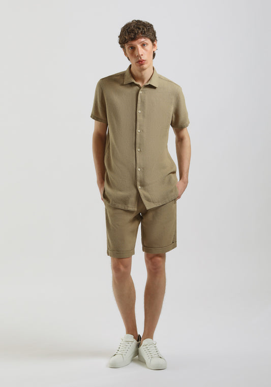 Bermuda in felpa|Colore:Corda