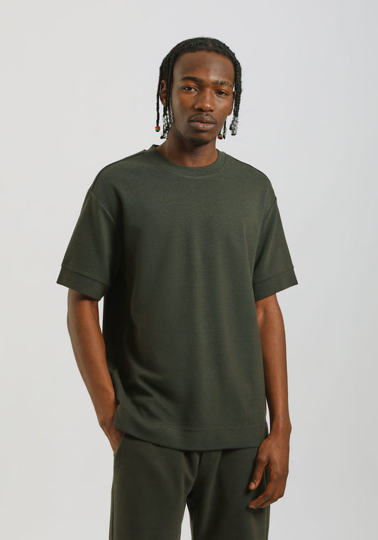 T-shirt strutturata|Colore:Verde bosco