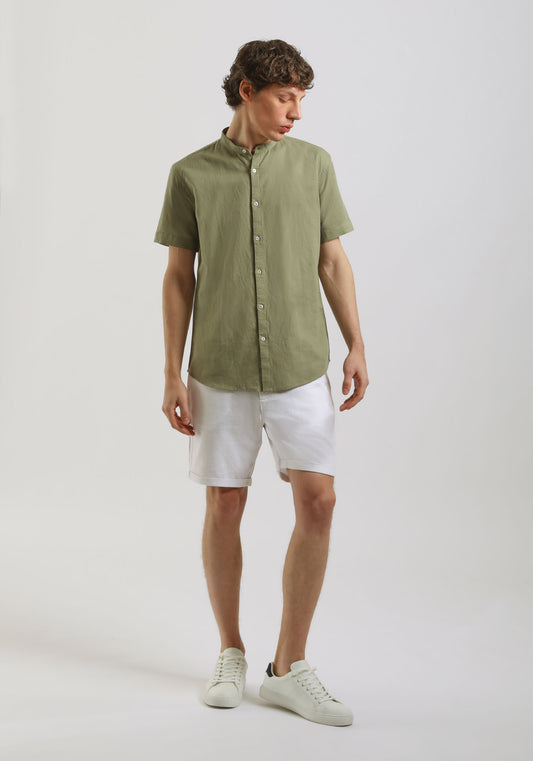 Bermuda misto lino|Colore:Bianco