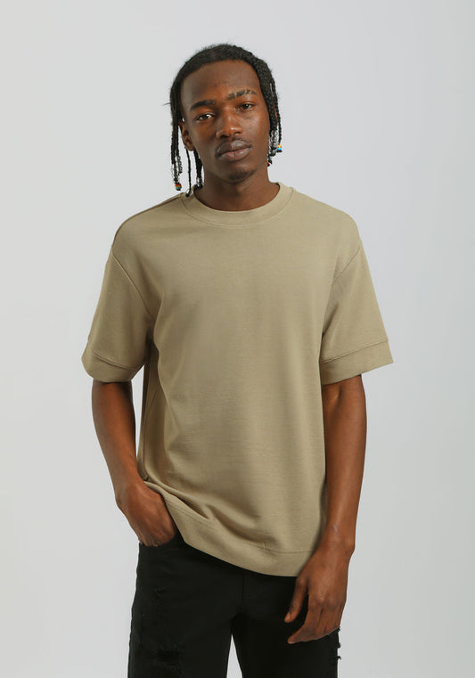 T-shirt strutturata|Colore:Corda