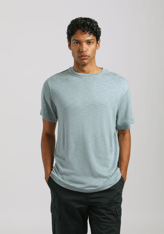 T-shirt effetto lino|Colore:Polvere