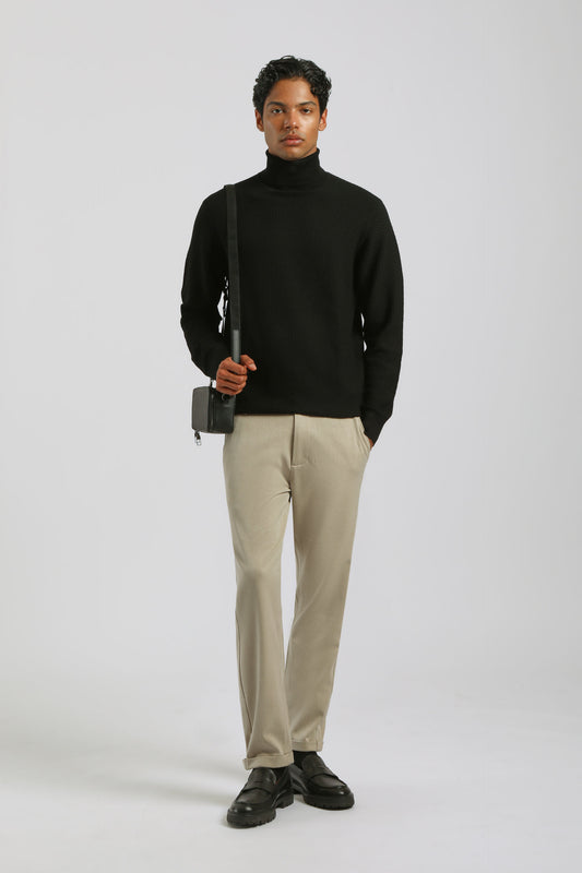 Pantaloni chino con laccetto|Colore:Beige