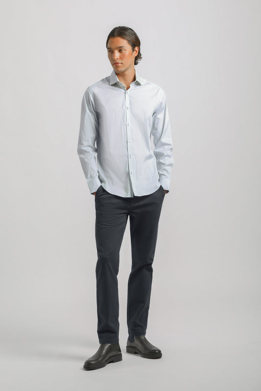 Pantaloni chino in cotone|Colore:Blue
