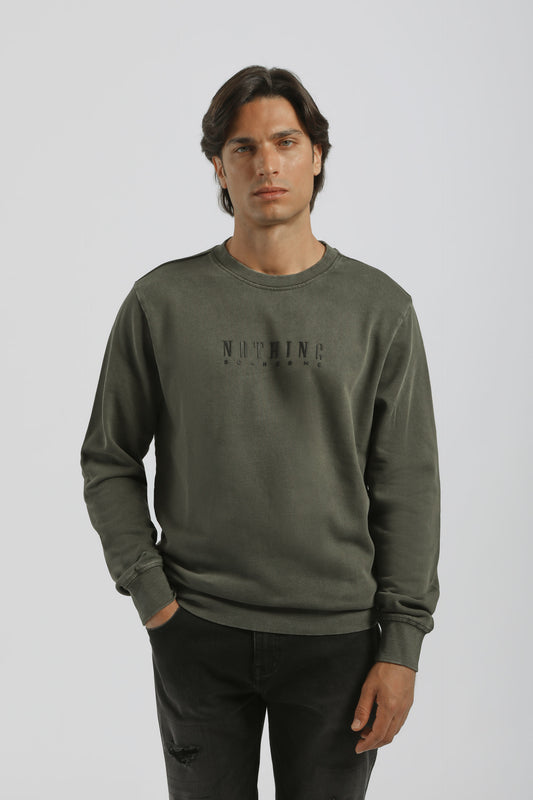Felpa girocollo 100% cotone|Colore:Verde scuro