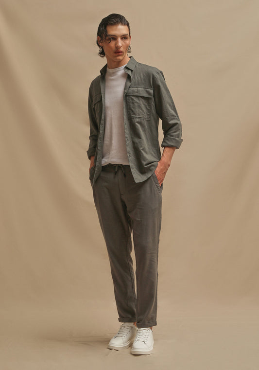 Pantaloni misto lino