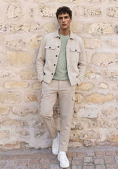 Suede-effect shirt jacket