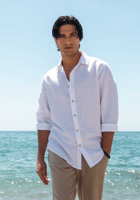 Camicia misto lino