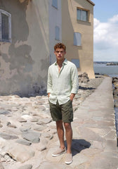 Linen blend shirt