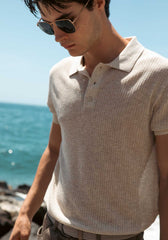Polo in maglia forata