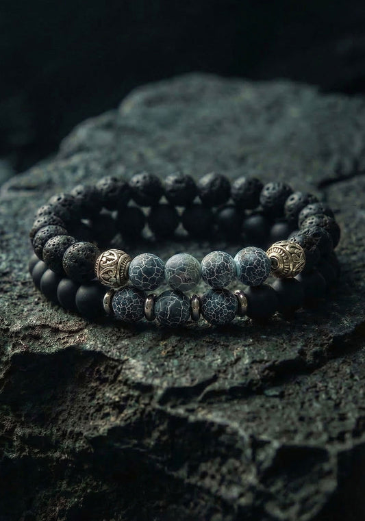 Set of stone bracelets