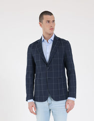 Giacca a quadri|Colore:Blue