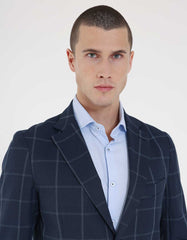 Giacca a quadri|Colore:Blue